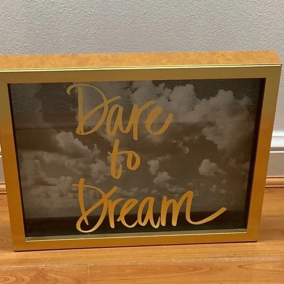 Dare to Dream Glass Hanging Decor (Preowned) - Picture 1 of 4